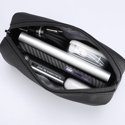 Men’s Black Toiletry Bag – Waterproof Travel Pouch
